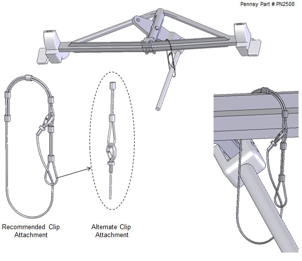 bottom rod support installation instructions