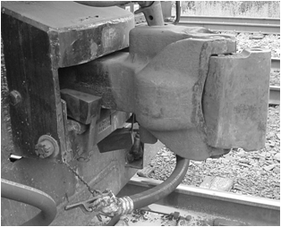 Locomotive Coupler Alignment Block