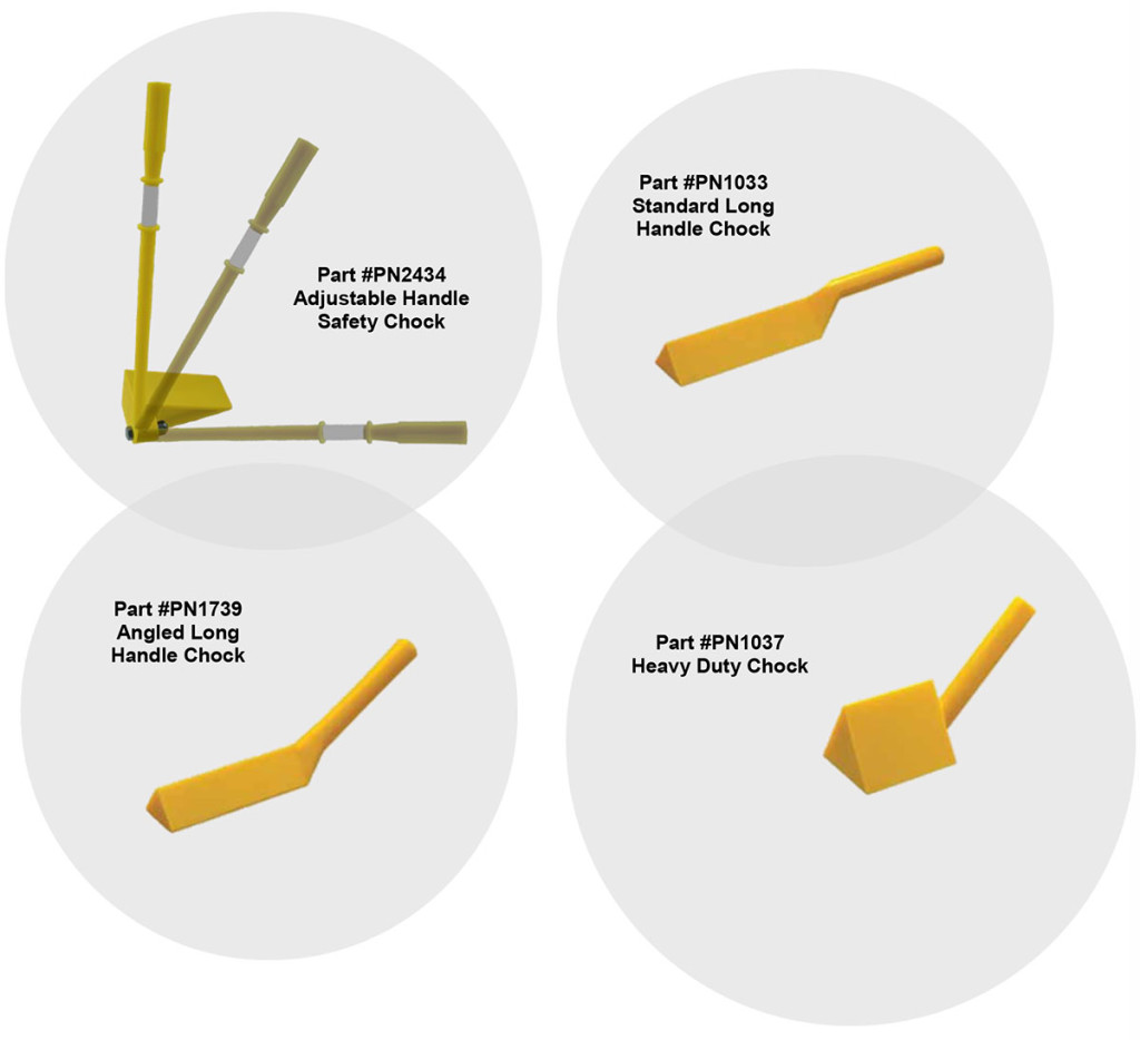 Angled Long Handle Wheel Chock Pennsy